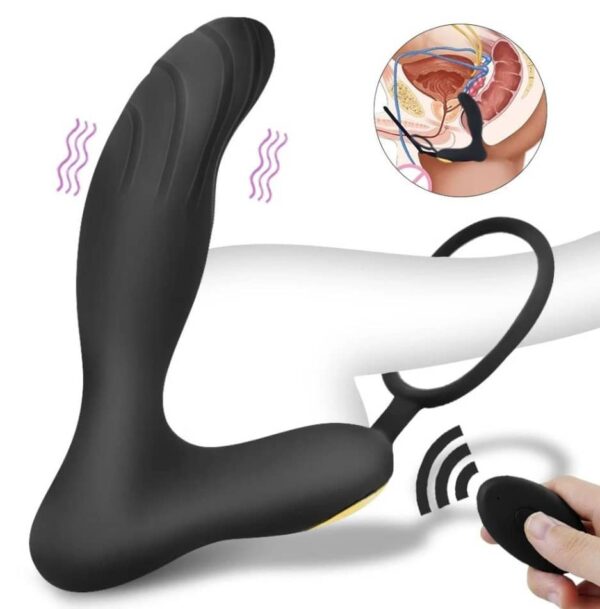 vibrador anal masculino con control remoto con anillo para pene modo de uso