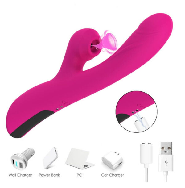 Vibrador succionador Dulce Vibra carga USB